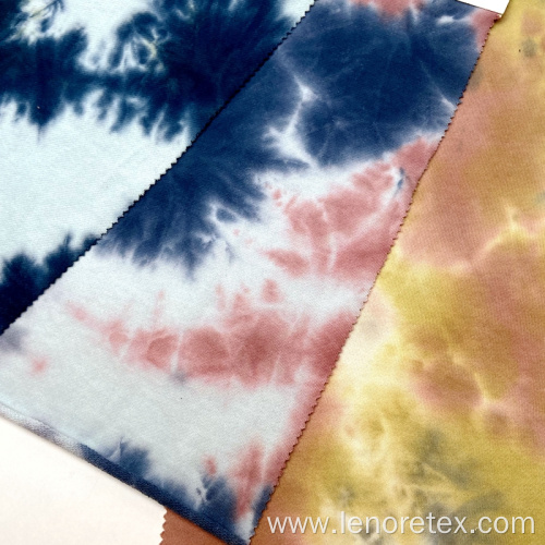 Cotton Tie-dyed Small Loop Knitting French Terry Fabric